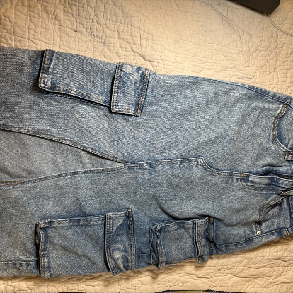 Wild Fable Light Blue Cargo denim skirt